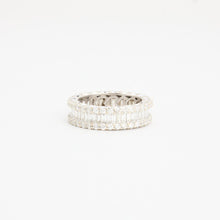 Ring with diamond (1.78 ct) in 18K White gold size 5 | Vintage Solid