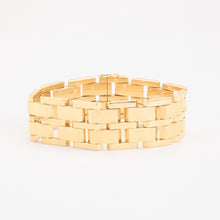 Block Bracelet in 14K Gold, 7.09 inches | Real Genuine Gold | Quality