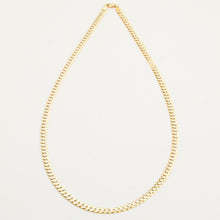 Curb Necklace in 18K Gold and white gold, 23.82 inches | Solid Gold