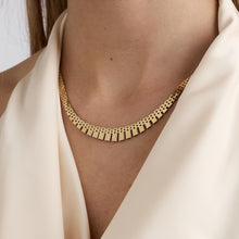 Brick Necklace in 14K Gold, 17.72 inches | Solid Gold | Quality Fine