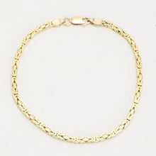 Byzantine chain Bracelet in 14K Gold, 8.66 inches | Solid Gold