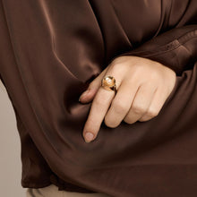 Ring with and pearl in 14K Gold size 6 | Solid Gold | Quality Fine