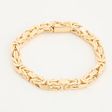 BNH Byzantine chain Bracelet in 14K Gold, 7.87 inches | Vintage Solid