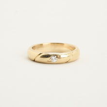 Ring mit Diamant (0,09 ct) in 14K Gold Größe 5 | Echtes Gold