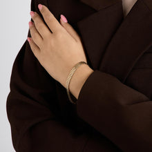 Brick Bracelet in 14K Gold, 7.68 inches | Solid Gold | Quality Fine