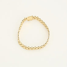 Beehive Bracelet in 14K Gold, 7.48 inches | Solid Gold | Premium Real