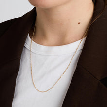 Figaro Necklace in 14K Gold, 19.49 inches | Real Genuine Gold