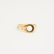 Ring with and pearl in 14K Gold size 7¾ | Vintage Solid Gold