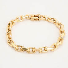 Anchor chain Bracelet in 14K Gold, 7.28 inches | Real Genuine Gold