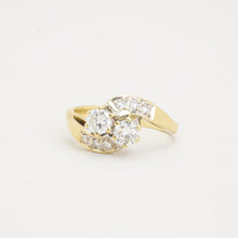 Ring with diamond (0.66 ct) in 14K Gold size 4½ | Vintage Solid Gold