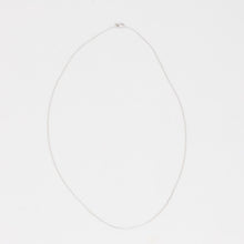 Belcher Necklace in 14K White gold, 19.69 inches | Vintage Solid Gold