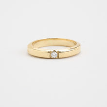 Ring with diamond (0.02 ct) in 14K Gold size 5 | Real Genuine Gold