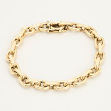 BNH Anchor chain Bracelet in 14K Gold, 7.68 inches | Vintage Solid
