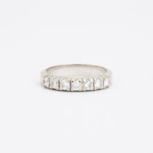 Ring with diamond (0.75 ct) in 14K White gold size 7¾ | Real Genuine