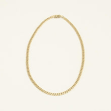 Curb Necklace in 14K Gold, 17.32 inches | Real Genuine Gold | Quality