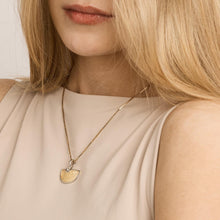 0.03 CT Diamond Pendant, 14K Two-Tone Gold, Minimalist Design, Dainty Gold Necklace, Elegant Jewelry Gift