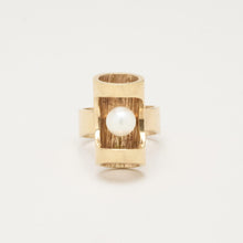 Ring with and pearl in 8K Gold size 5¼ - 5¾ | Real Genuine Gold