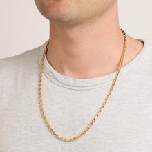 Anchor chain Necklace in 14K Gold, 23.82 inches | Vintage Solid Gold