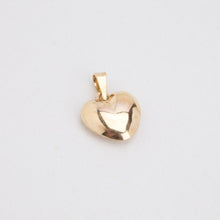 Heart Pendant in 8K Gold, 0.63 inches | Real Genuine Gold | Fine