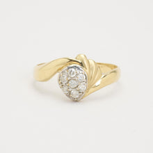 Ring in 14K Gold and white gold size 8½ | Vintage Solid Gold