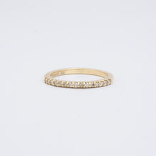 Ring with diamond (0.1 ct) in 14K Gold size 5¼ | Real Genuine Gold