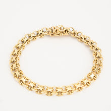 X-link Bracelet in 18K Gold, 7.68 inches | Solid Gold | Fine Jewelry