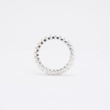 Ring with diamond (4.55 ct) in 18K White gold size 6½ | Solid Gold