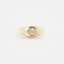 Ring with and synthetic spinel in 14K Gold size 7¼ | Real Genuine