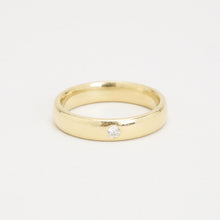 Ring with diamond (0.03 ct) in 14K Gold size 6½ | Real Genuine Gold