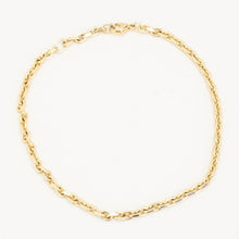 Anchor chain Ankle chain in 8K Gold, 10.83 inches | Solid Gold | Fine