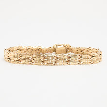 X-link Bracelet in 14K Gold, 6.89 inches | Real Genuine Gold | Fine
