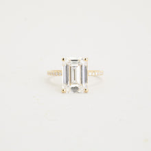 Ring with diamond (5.41 ct) in 14K Gold size 6¾ | Vintage Solid Gold