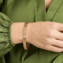 Brick Bracelet in 14K Gold, 7.48 inches | Vintage Solid Gold
