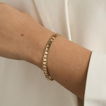 Beehive Bracelet in 14K Gold, 7.28 inches | Real Genuine Gold