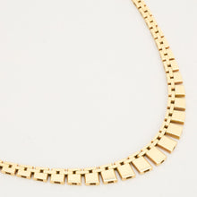 Brick Necklace in 14K Gold, 17.32 inches | Real Genuine Gold