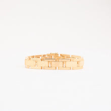 Block Bracelet in 14K Gold, 7.28 inches | Solid Gold | Minimalistic