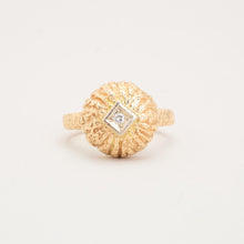 Ring with diamond (0.03 ct) in 14K Gold size 7¼ - 7¾ | Real Genuine