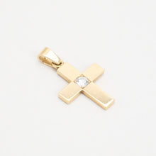 Pendant with diamond (0.19 ct) in 14K Gold, 0.98 inches | Solid Gold