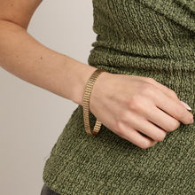 Brick Bracelet in 14K Gold, 7.87 inches | Real Genuine Gold | Premium