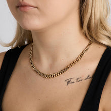 Curb Necklace in 14K Gold, 17.13 inches | Vintage Solid Gold