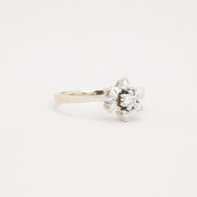 Ring with diamond (0.29 ct) in 14K White gold size 6½ | Vintage