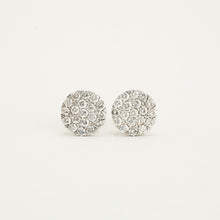 Ohrringe mit Diamant (0,76 ct) in 18K Weißgold, 3,75 Zoll