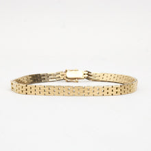 Brick Bracelet in 14K Gold, 7.28 inches | Real Genuine Gold | Premium