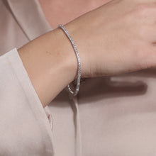 Bracelet in 14K White gold, 7.17 inches | Real Genuine Gold
