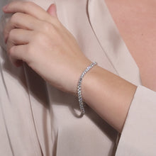 Bracelet in 14K White gold, 7.09 inches | Vintage Solid Gold